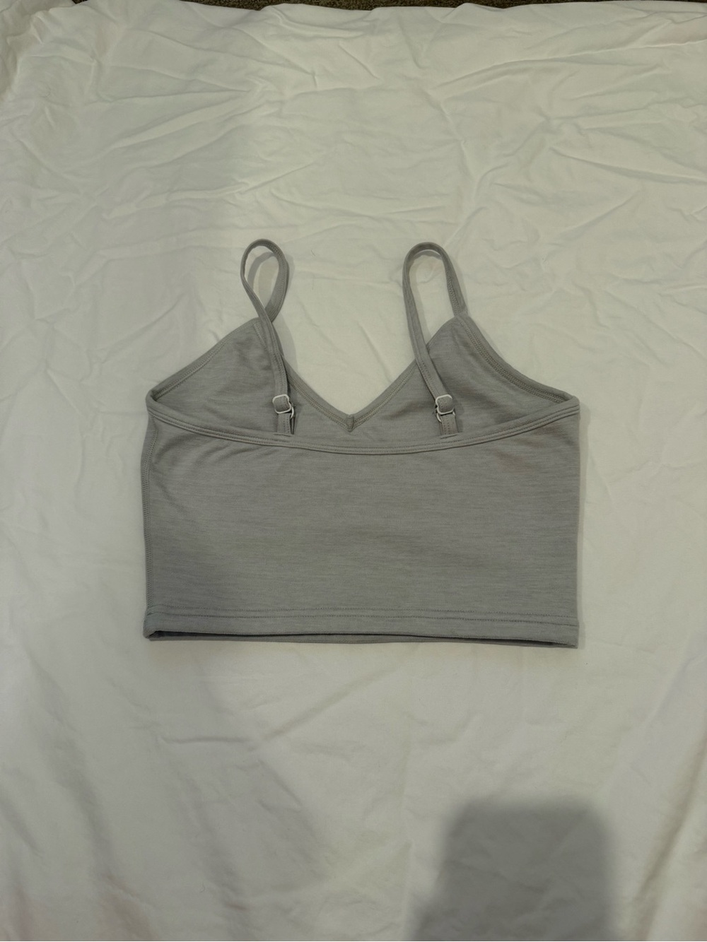 SET Active Light Gray FormCloud Cropped Tank Top - Picture 4 of 5